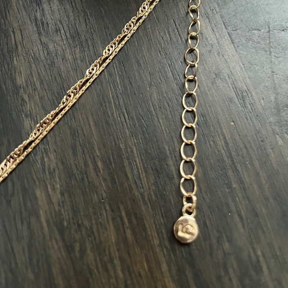 LC Lauren Conrad layered heart necklace NWT - Picture 7 of 8